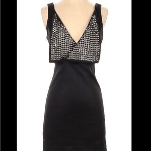 Valiant dress.  Black w/studded butterfly V collar.  New with tags.  Never worn
